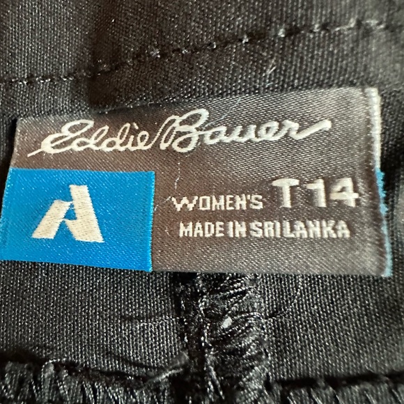 Women’s Eddie Bauer Pants - Black Size 14 Tall - Picture 2 of 8